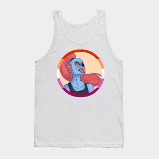 Fishy Lesbian - Lesbian Flag Tank Top